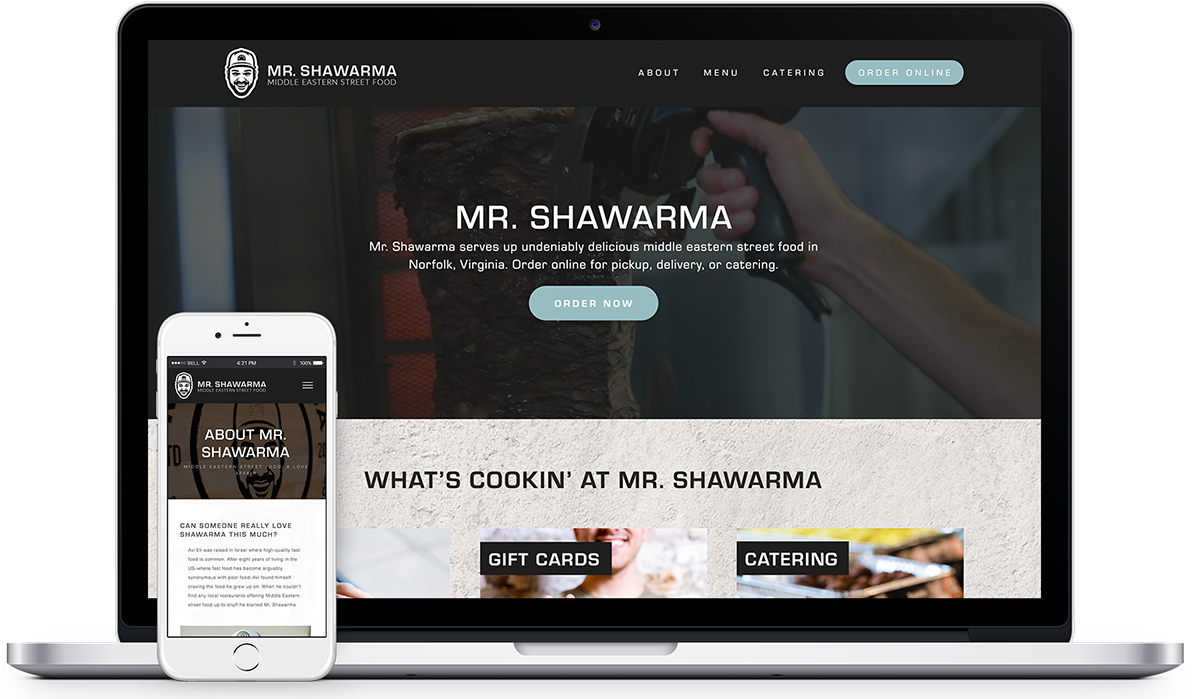 Mr. Shawarma Website Design